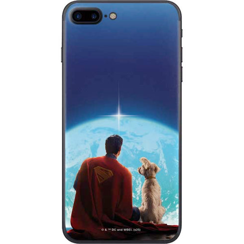 Superman 2025 Superman & Krypto watch the Earth iPhone 8 Plus Skin